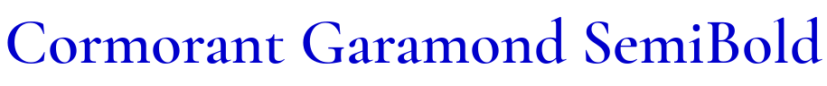 Cormorant Garamond SemiBold font